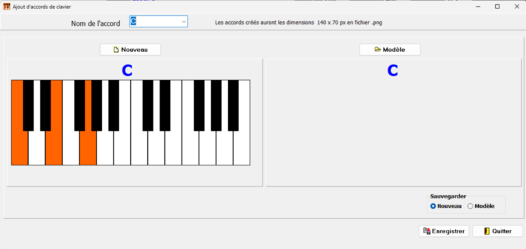 Ajouter des accords clavier
