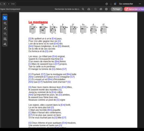 Exportation PDF