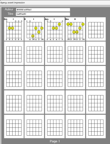Fiche aperçu avant impression