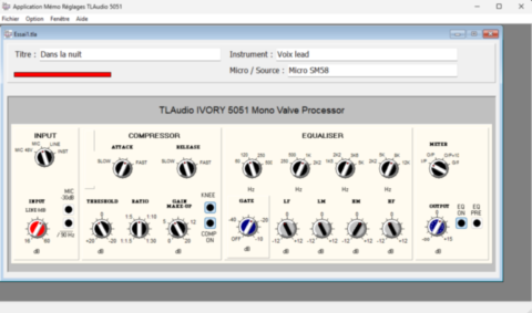 Interface principale