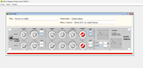 Interface principale