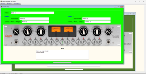 Application Tegeler VTRC Interface principale
